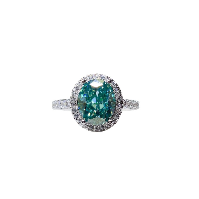 Women's Luxury S925 Sterling Silver Moissanite Wedding Ring